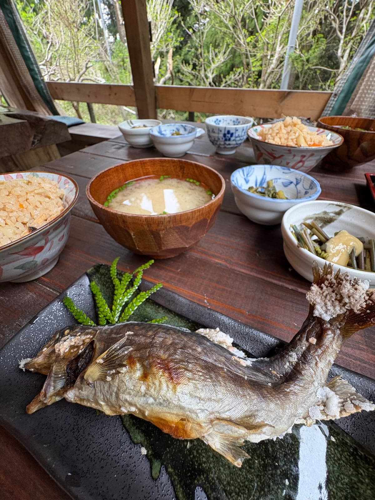 いわなを食べた春の日